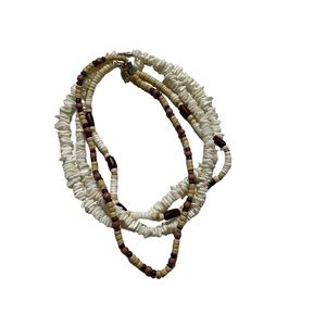 Y2K 2000’s Millennium Shell Souvenir Tropical Vacation Necklaces Set of 4